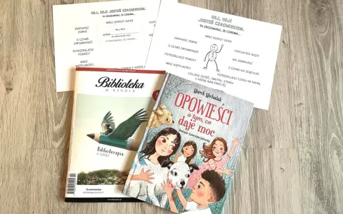 Książki i materiały edukacyjne o emocjach, które uczą pokory w życiu. "Biblioterapia w szkole" i "Opowieści o tym, co daje moc" zachęcają do zrozumienia siebie i innych.