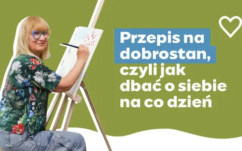 Kobieta maluje, odnajdując radość w życiu i dbając o siebie na co dzień.