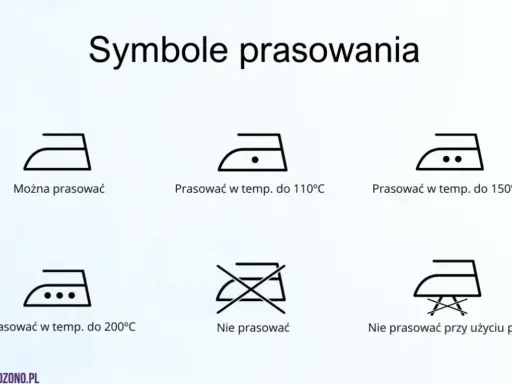Symbole na metkach informują, jak prasować ubrania: można prasować, prasować w określonej temperaturze lub wcale.