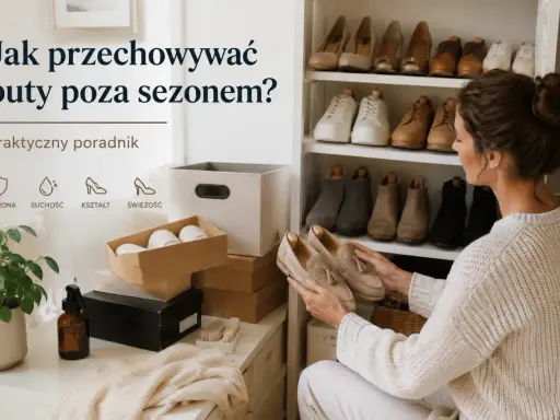 Jak przechowywać buty poza sezonem? Praktyczny poradnik: ochrona, suchość, kształt i świeżość. Kobieta wybiera obuwie do schowania.