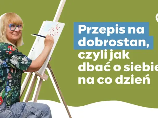 Kobieta maluje, odnajdując radość w życiu i dbając o siebie na co dzień.
